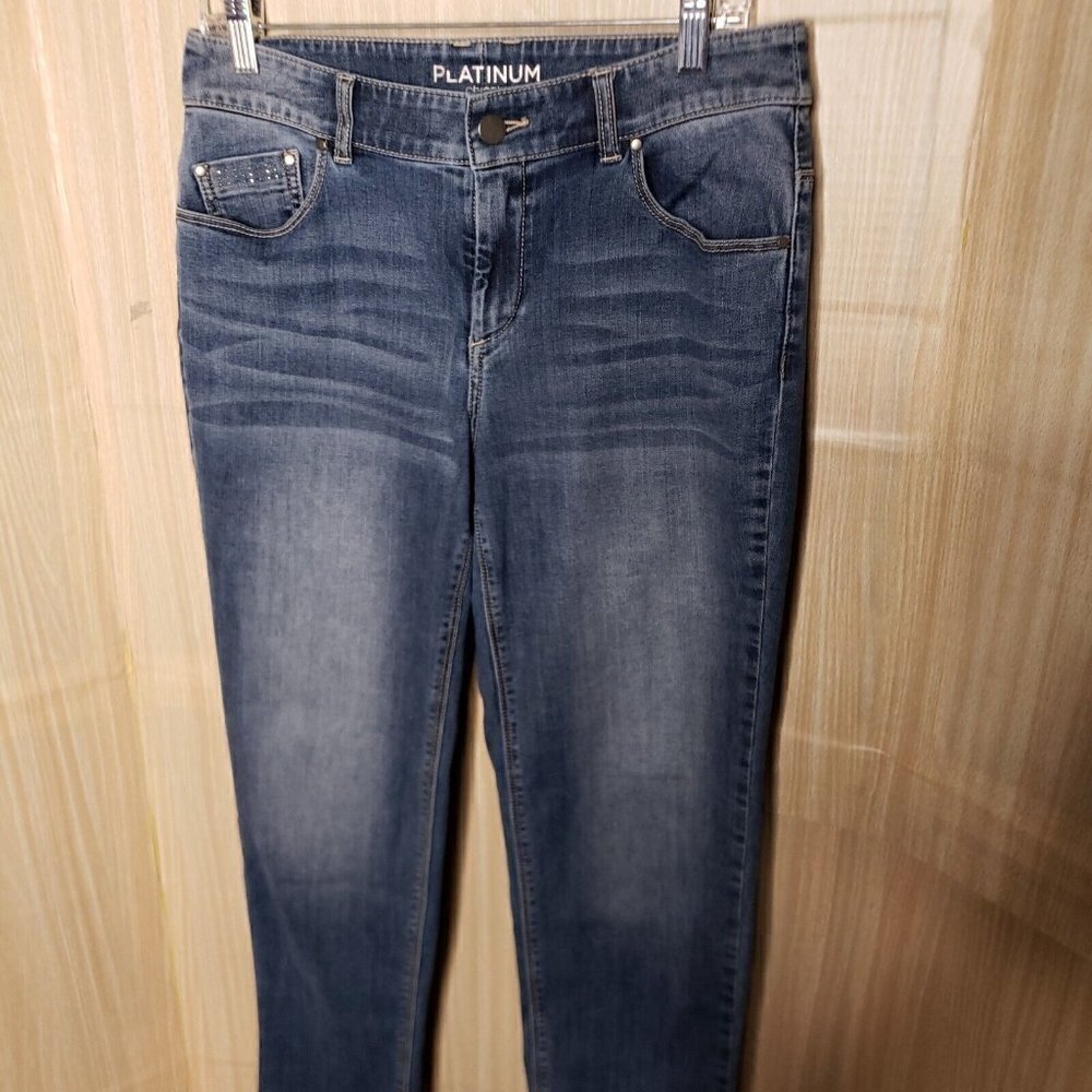 Chico's Womens Platinum Ultimate Fit Jeans 0 (4) - Picture 5 of 11